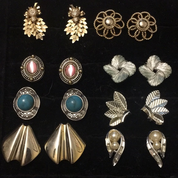Gay Boyer Jewelry - Vintage 80s Collectible Clip on earrings and earrings lot